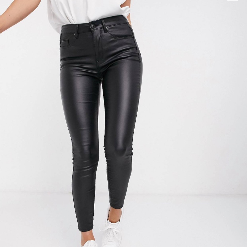 Trendy ASOS leather jeans